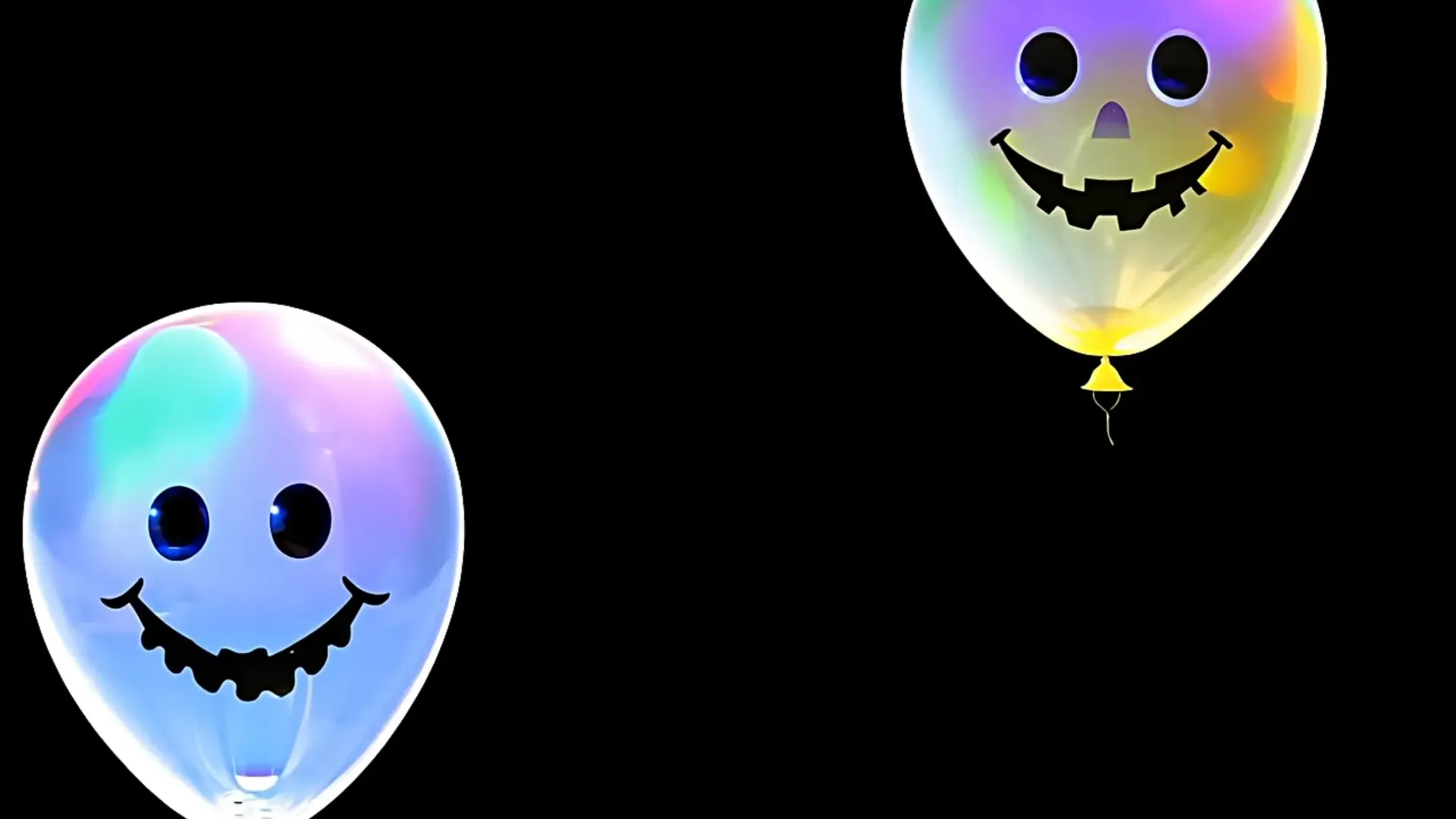 Festive Halloween Balloon Transition Fun Element for Logo and Title Animations